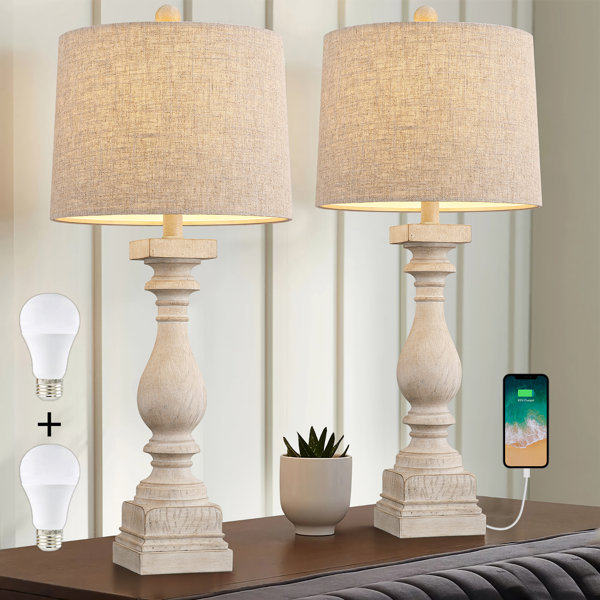 Charlton Home® Analisia Resin USB Table Lamp & Reviews Wayfair